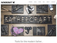 Tablet Screenshot of fathercraft.com